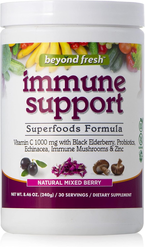 Fresh Immune Support, Superfoods Formula, Potent Antioksis, Natural Karma Berry Flavor, 8.46 Ounce