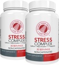 Silver Fern Stress Complex Supplement - Χωρίς καφεΐνη - Sleep, Worry, Mood & More - με Συμπληρώματα Saffron, L-Theanine Supplement, & Myo-inositol - Natural Stress Relief Supplement (Pack of 2)