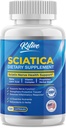 Sciatic Nerve Relief: Advanced Support Supplement for Sciatica – Potent Alfa Lipoic Acid & Turmeric & Herbal Relief Malzemeler - ABD'de 120 Capsules (120 Count (kırık)