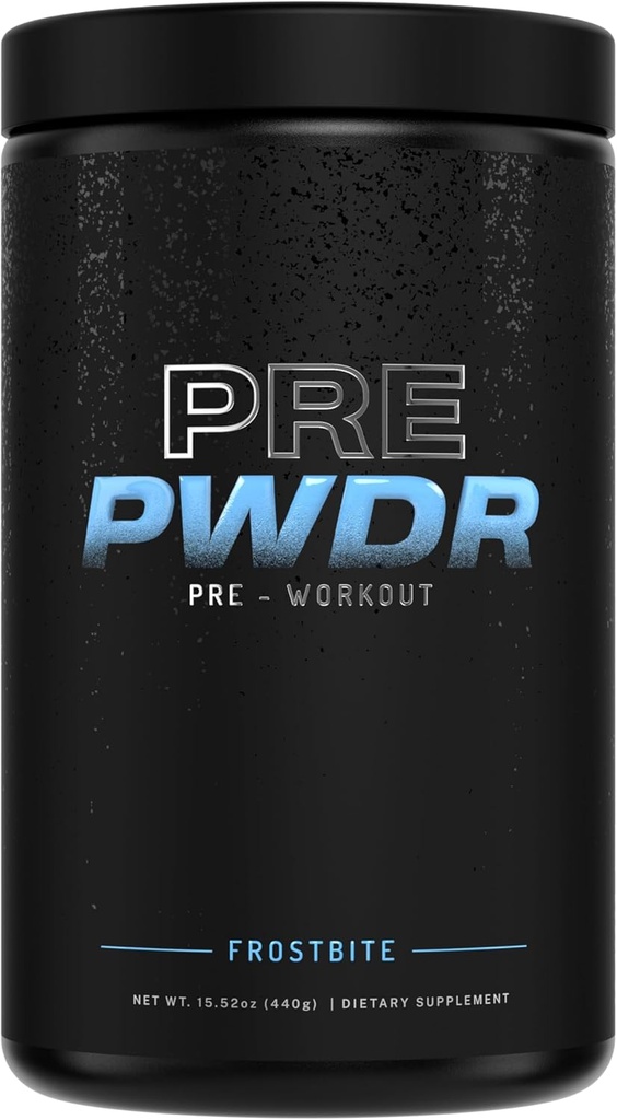 PWDRS Pre-Workout Toz, All Natural Pre Workout for Energy, Pump, Endurance & Strength, Caffeine (Frostbite)