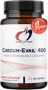 Health Curcum-Evail 400 için tasarımlar - Bio available Turmeric Curcumin Supplements - Evail Emulsification Technology - Curcumin C3 Kompleks with Turmeric Oil + E, Non-GMO (120 Softgels)
