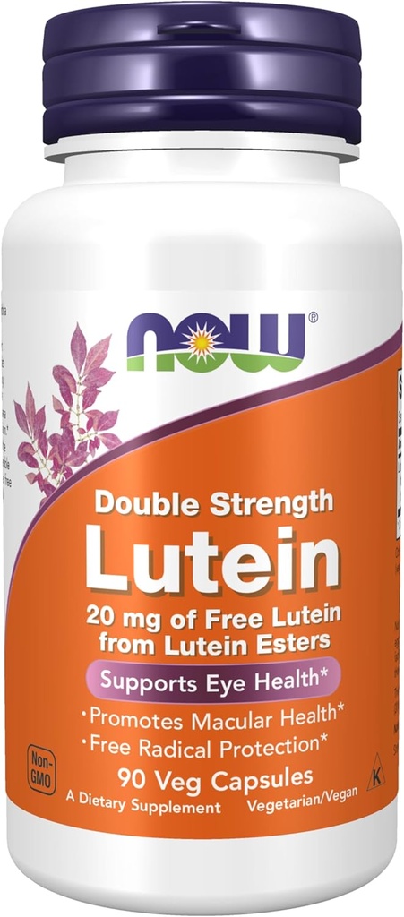 Şimdi Gıdalar Tamamlıyor, Lutein Esters'dan 20 mg ile Lutein 20 mg, 90 Veg Capsules