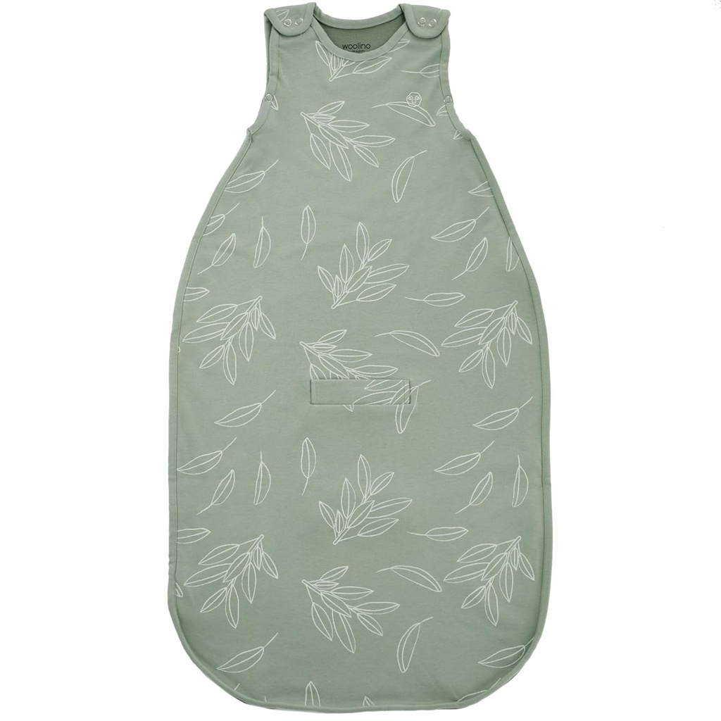 Woolino Toddler Sleeping Bag, 4 Season Merino Wool και οργανικό βαμβάκι Baby Sleep Bag ή Sack, 2-4 χρόνια, φασκόμηλο