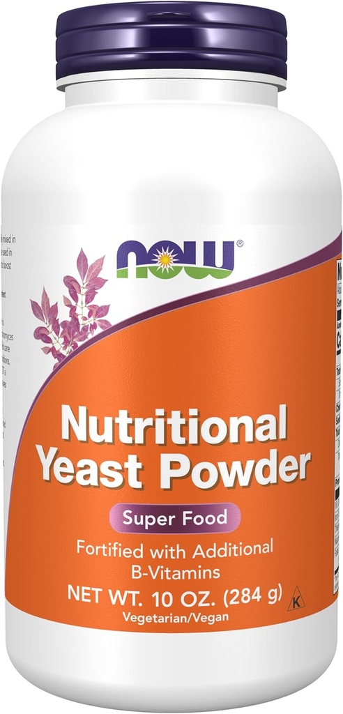 NOW Συμπληρώματα, Διατροφική Yeast σκόνη Ενισχυμένη με πρόσθετα B-βιταμίνες, 10-Ounce