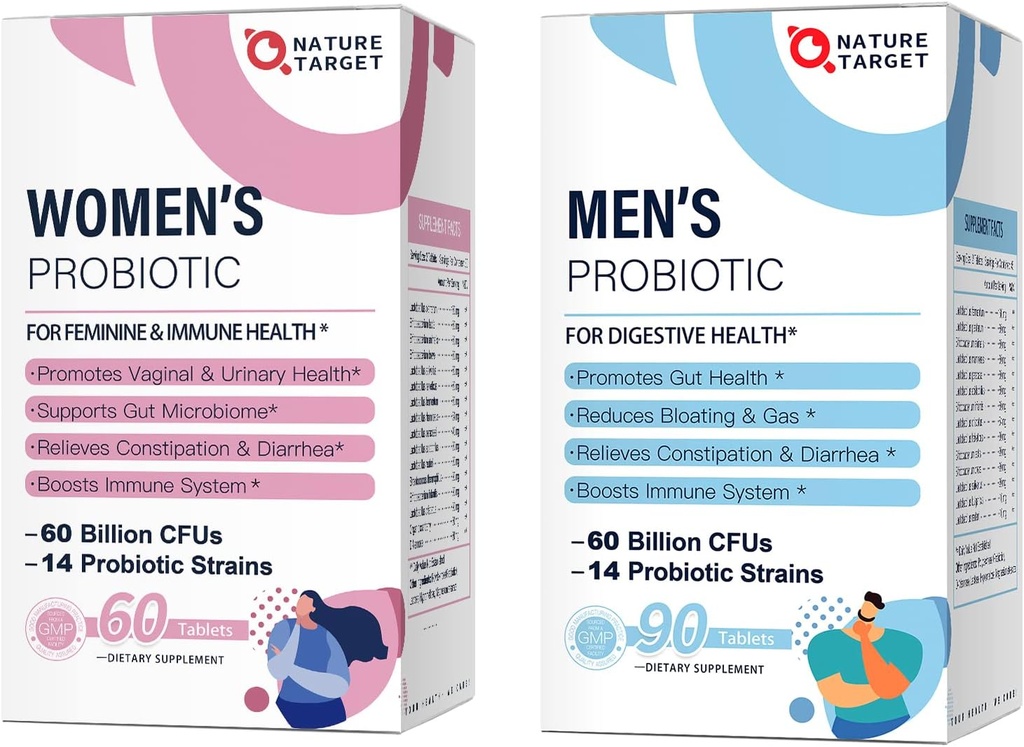 Kadınlar için Antibiyotikler, Erkekler için probiyotikler, Digestive,Vaginal,Prostate Health Health