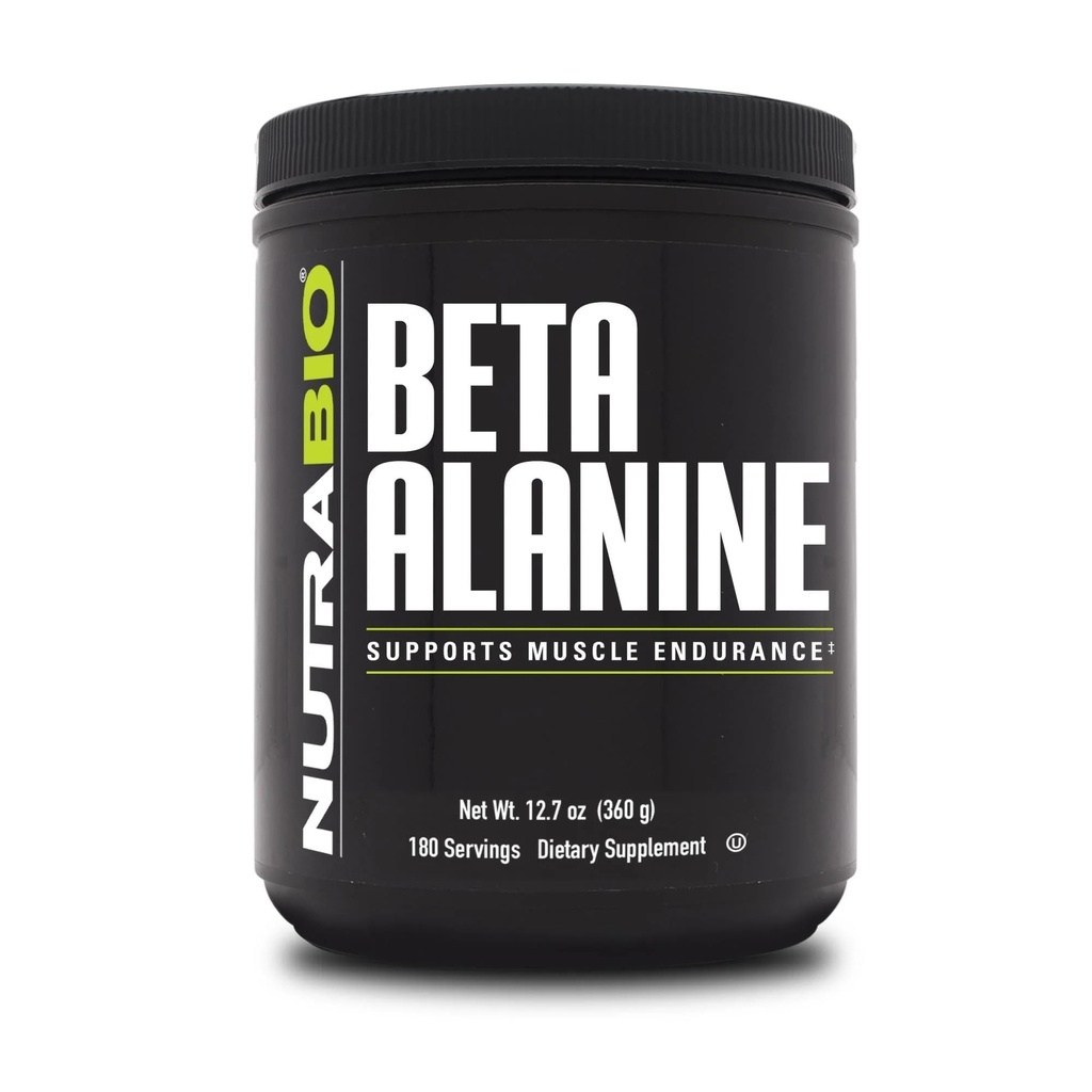 NutraBio Beta Alanine Pre-Workout Supplement - Beta Alanine Toz- 360g Toz