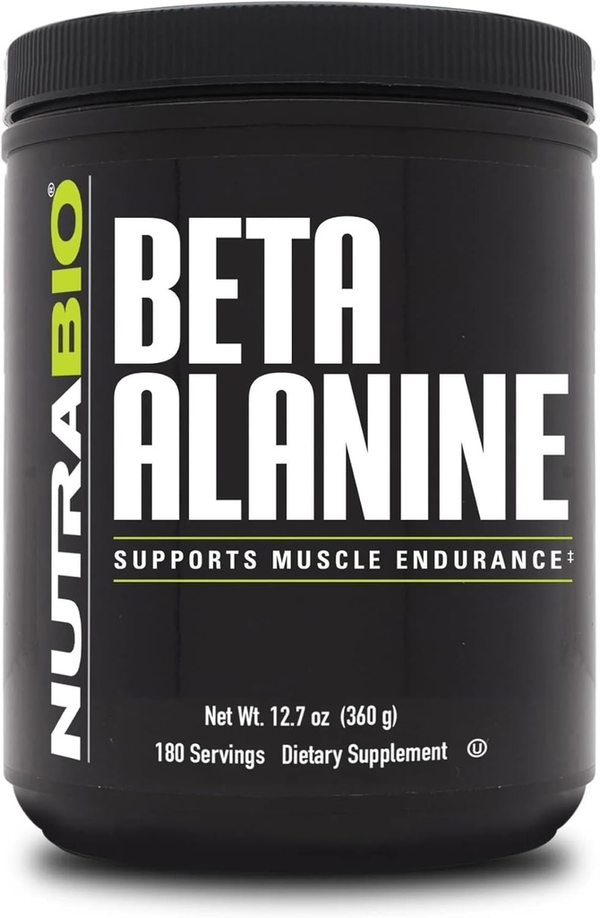 NutraBio Beta Alanine Pre-Workout Supplement - Beta Alanine Toz- 360g Toz