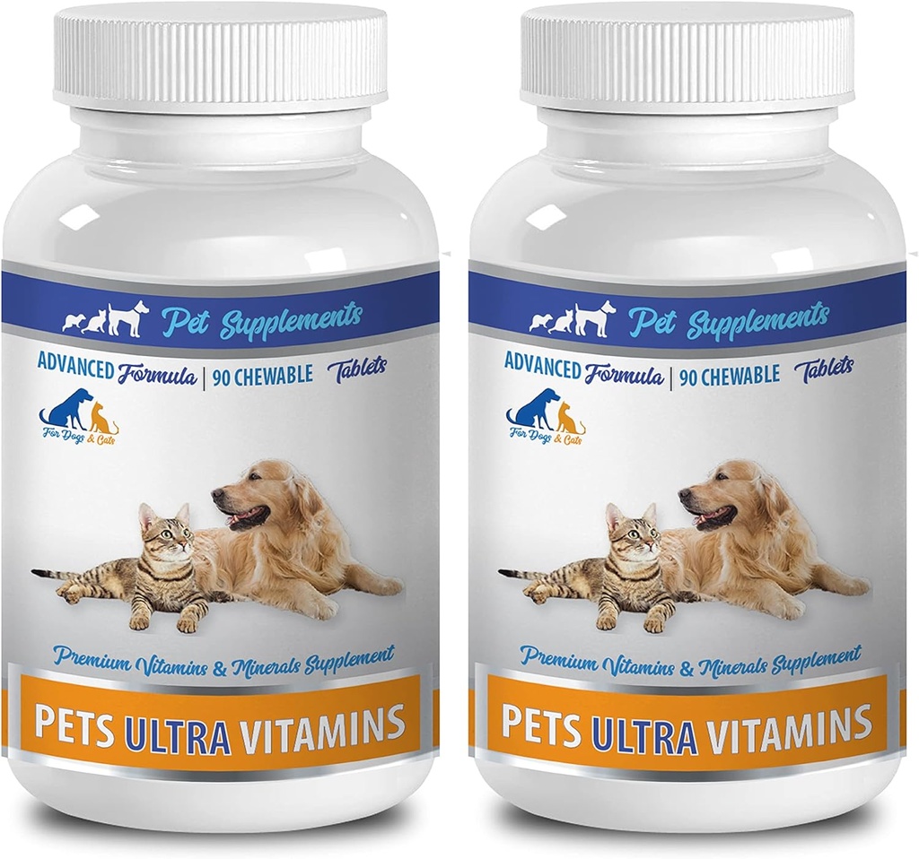Köpek Immune Kuralları - Evcil hayvanlar Ultra Vitaminler - Köpekler ve Kediler için - Immune Health - Saç ve Ön Faydaları - Köpekbalığı - 180 Tedaviler (2 Şişeler)