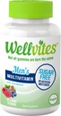 Wellvites Sugar Free Multivitamin Gummies for Men, Vegan and Non-GMO - A, B6 ve B12, Biotin ve Folate, Vitamins for Men, No Yapay Sweeteners, Gluten-Free, 60 Count (30 Day Supply)