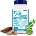 15 Day Cleanse Capsule,Colon Cleanse Detox ve Gut Health for Women & Men, With Senna, Cascara Sagrada & Psyllium Husk,30 Capsules