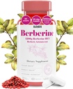 Emovate Berberine HCI Κάψουλες, 1200mg - Όλα-φυσικά, 3ο-Party-Δοκιμή, Μη-ΓΤΟ & Γλουτένη-ελεύθερο Berberine συμπλήρωμα για την καρδιά & πέψη, 60 κόμητες