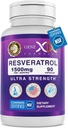 Genx Formulas Resveratrol 1500 mg Sağlıklı Ağlama için Tamamlandı – NSF Güvenlik, Kalite ve Etiket Hassasiyeti için Onaylandı – Potent Antioksi & Sağlıklı Ağlama Formula - Gluten Free 90 Counting Formula - Gluten Free 90 Count