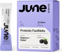 Denge + Yardım | Hızlı Melt Pre + Probiyotik for Mood & Stres - BlackBerry Flavor, 30 Toz Sachets