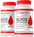 NutraRize (2 Pack) Sugar Sync Glyco Optimizer Capsules, Resmi SugarSync Glyco Optimiser, Sugar Sync Joint Optimizer, Sugar Sync Gluco Cleanse Formula, Sugar Glycol Yorumlar (120 Capsules)