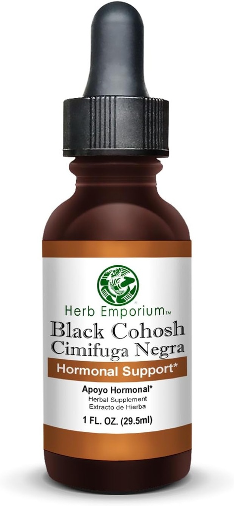Herb Emporium Black Cohosh Root Extract 1fl. oz. (29.5 ml) Herbal Supplement Hormonal Destek (Pack of 1)