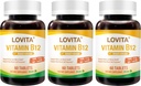 Lovita Vitamin B12 1000 mcg (B12 Vitaminleri Cyanocobalamin) Zamanlı Yayın B12, Vegan-Friendly, Supports Nervous System, 60 Vegetarian Tabletler (2 Ay Supply) (Pazar 3)