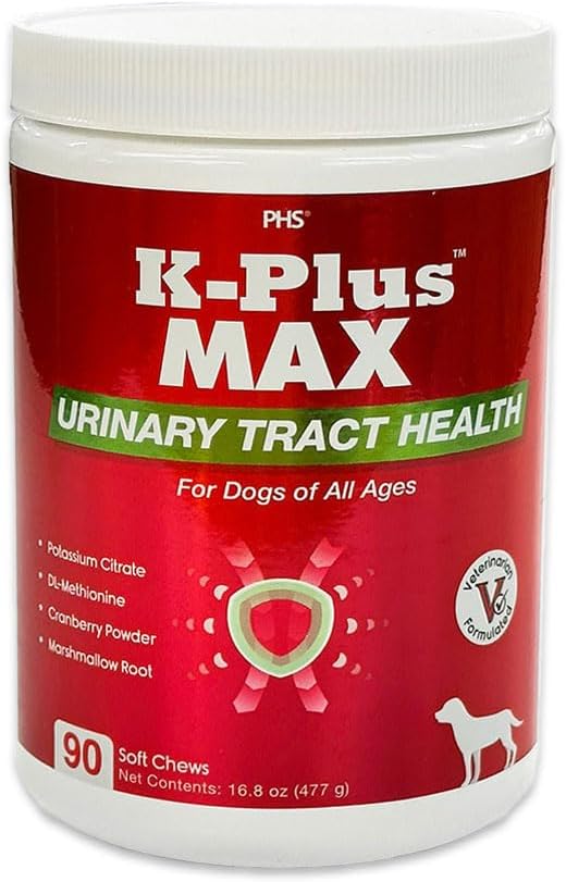 Köpekler için Sağlık Yumuşak Chews - Cranberry + DL-Methionine + Potasyum Citrate - Destekler Bladder & Kidney, pH Dengesi, UTI & Bladder Stone Önleme - ABD'de Gerçekleştirilmiş Chews - 90 Easy-