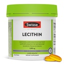 Swisse Soy Lecithin 1200 mg Softgels Capsules | Liver Health and Function * | Destekler Fat Metabolism * | Choline Lecithin Supplement 1200 mg | 180 Softgels Capsules
