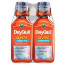Vicks DayQuil Severe Cold & Flu Liquid Medicine, Daytime Relief for Headache, Fever, Sore Throat, Minor Aches & Pains, Chest Congestion, Thingsy Nose, Nasal Congestion, Sinus Baskı ve Cough, 2x12oz