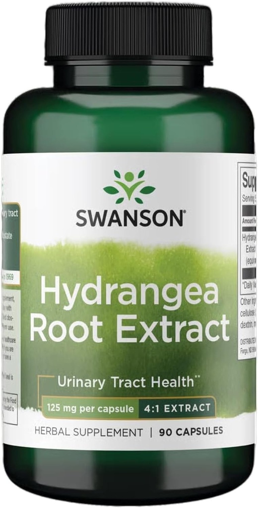 Swanson Hydrangea Root Extract - Herbal Supplement Geleneksel Urinary Tract Health - Erkekler için Prostate Health - (90 Capsules)
