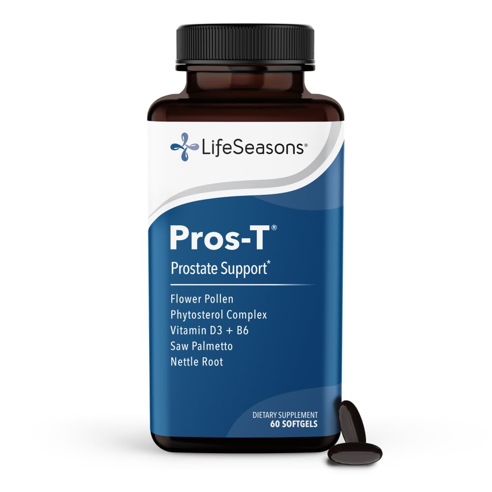 Pros-T - Prostate Support Supplement - Saw Palmetto, Phytosterol, çinko, Nettle, D-3 & B6 - Sağlıklı Prostate Function & Normal Urinary Flow - Find Tound - 60 Softgels