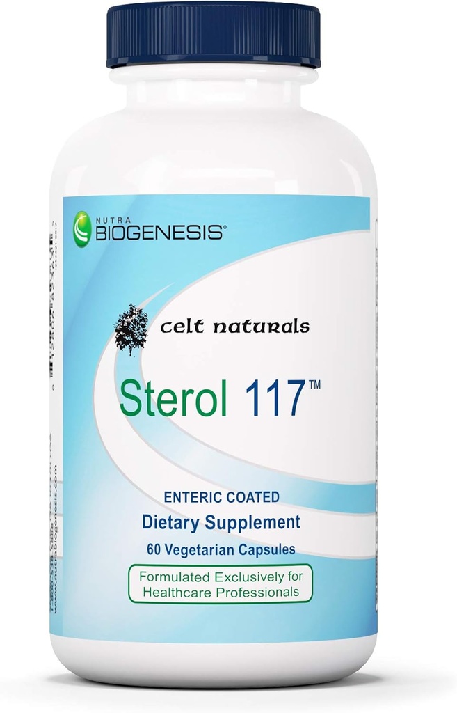 Nutra BioGenesis Sterol 117 - Συμπληρώματα φυτοστερολών, συμπλήρωμα φυτοστερόλης για άνδρες & γυναίκες, υποστήριξη υγείας & ευεξίας με βήτα σιτοστερόλη - 60 κάψουλες χορτοφάγων