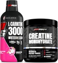 PROSUPPS L-Carnitine 3000 Stimulant Ücretsiz Sıvı Shots (31 Hizmet, Ejderha Meyvesi) ve Kretine 300 Monohidrat (60 Hizmet)