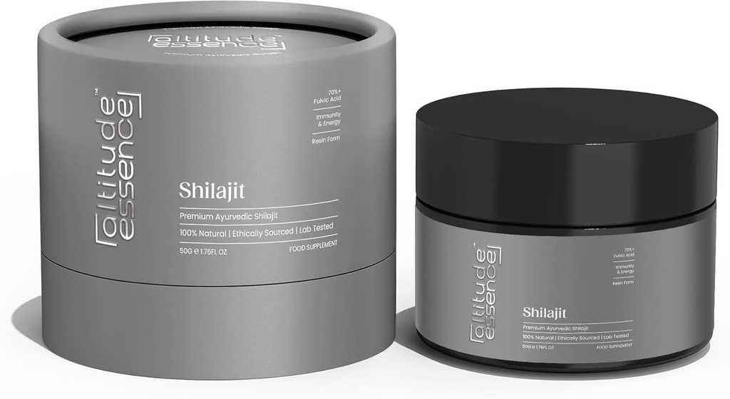 Shilajit, Pure Himalayan Organic Shilajitwear, High Potency Gold Grade 85+ Trace Minerals & Fulvic Acid for Energy, Metabolism & Immune Support Supplement for Men & Women (50 gram)