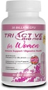 Kadınlar için Temel Kaynak Triaktif Biyotiği - 18 Strains, Organik VitaFiber Prebiyotik & Cranberry Digestive Support, Immune Defense, Urinary, Vaginal Health - 90 Capsules