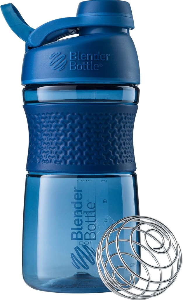 Blender SportMixer Shaker Şişe Protein Shakes ve Pre Workout için mükemmel, 20Ounce, Donanma