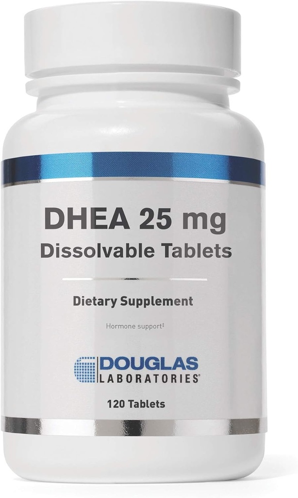 Douglas Laboratories DHEA 25 mg Dissolvable Tabletler | Destekler Immune Health, Brain, Bones, Metabolism ve Lean Body Mass* | 120 Tablet