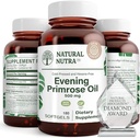 Doğal Nutra Evening Primrose Oil Supplement from Fatty Acid, Helps Overcome Body Pain, Nerve Health, Discover Hearth Health & Skin Clarity, Helps Reduce Digestive Discomfort, 500 mg, 180 Softgel
