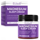 Uyku için Magnezyum Kremi - Almond Oil, Lavender ve Vitamin E Deep Relaxasyon için Zenginleştirilmiş - Skin Nourishment ve Hızlı Aborpsiyon için Doğal Magnezyum Lotion - Lavender