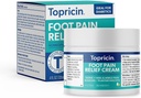 Topricin Foot Pain Relief Therapy Cream (4 oz) Fast Acting Pain Relieving Rub