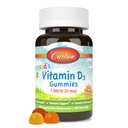 Carlson - Kid'in Vitamin D3 Gummies, 1000 IU (25 mcg), Bone Health & Immune Support, Growth & Development, Vitamin D Gummies, D3 Gummy Vitamins, Natural Fruit Flavors, 60 Vegetarian Gummies