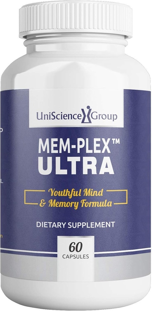 Mem-Plex Ultra, Natural Memory Support Supplement with Phosphatidyl Serine, Bacopa Monniera Ekstraksiyon ve Nörofa Tüm Kahve Meyve Ekstraksiyonu, 60 Capsules