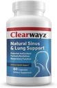 Doktor Tedaviler CLEARWAYZ Tüm enerjiler, Mevsimsel Alerjiler ve Asthma Desteği, Sinus, Lung ve Immune Health, Nasal Health, improve Airways, Bronchial Wellness