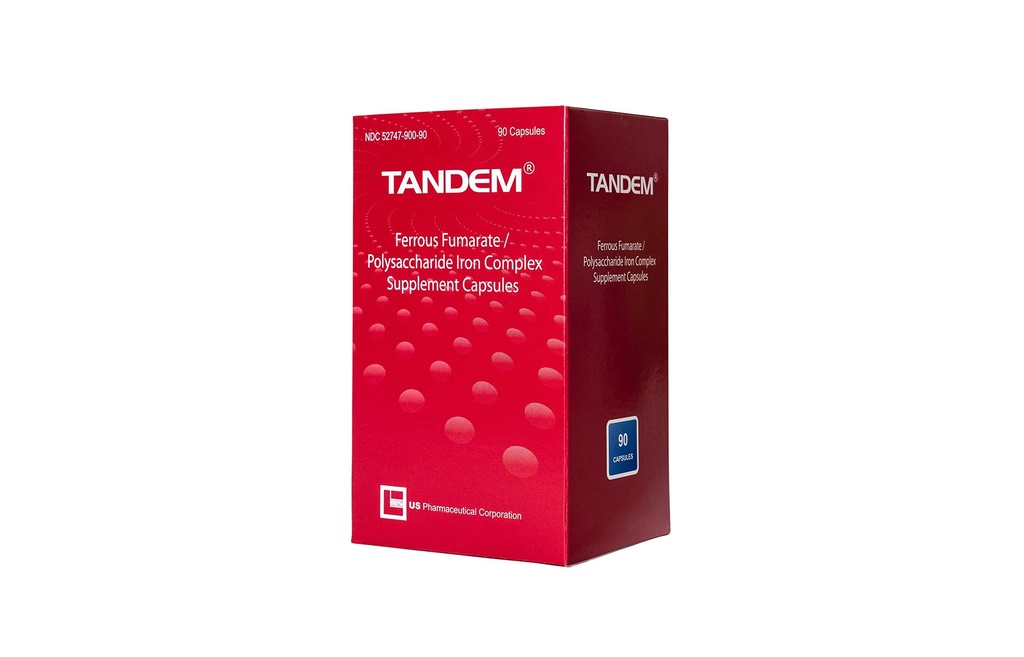 Tandem- 106 mg Elemental Iron- Swallow-High Tolerability -Odorless & Tasteless