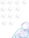 Navage Nasal Care için 12 PCS Silikon Pods Refills Aksesuarları, Easy Operation için Salt Kurtarın (Beyaz)
