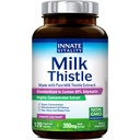 Innternate Vitality 50:1 Organic Milk Thistle Supplement, 15000mg Ισοδύναμο (Εκχύλισμα 300mg), 80% Silymarin Flavonoids, Liver Health, Detox & Cleansing, Made in USA, Non-GMO, 120 Veggie Capsles