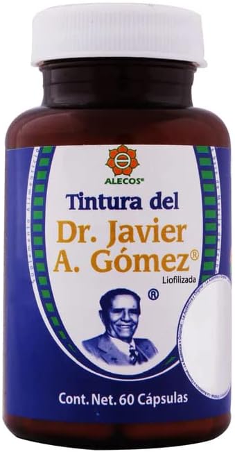 Cápsulas Alecos de Tintura Liofilizada del Dr. Javier A. Gómez, Frasco con, White, 60 Count (Pack of 1), 60,0 γραμμάρια