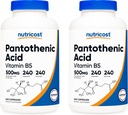 Παντοθενικό οξύ (βιταμίνη B5) 500mg, 240 κάψουλες (2 φιάλες)