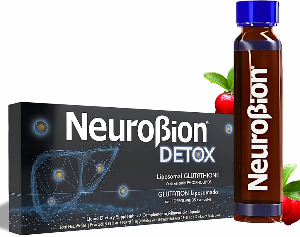 Neurobion Detox Liposomal Glutathionone Liquid Essential Phospholipids Γλουτένη Liposomado Liquido Glutathion Liposomal Supplement Αντιοξειδωτικά ανοσοποιητικό σύστημα 10 Φιαλίδια