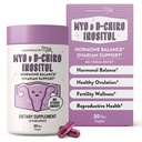 Legendairy Milk Pure Inositol Supplement - Myo Inositol ve D-Chiro Inositol Capsules - Ideal 40:1 - Ovarian & Ferttitude Support for Women - 30 Day Supply
