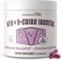 Legendairy Milk Pure Inositol Supplement - Myo Inositol ve D-Chiro Inositol Capsules - Ideal 40:1 - Ovarian & Ferttitude Support for Women - 30 Day Supply
