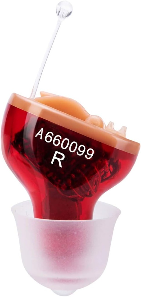 Ενισχυτής ακοής για ηλικιωμένους Ενήλικες Ακύρωση θορύβου - Ηλικιωμένη Βοήθεια Ακρόαση, Ενισχυτής φωνής Αόρατες Συσκευές Αόρατες Ακουστικά Όπως Βλέπει στην τηλεόραση Βοηθητικό ακοής Εργαλεία καθαρισμού (RED)