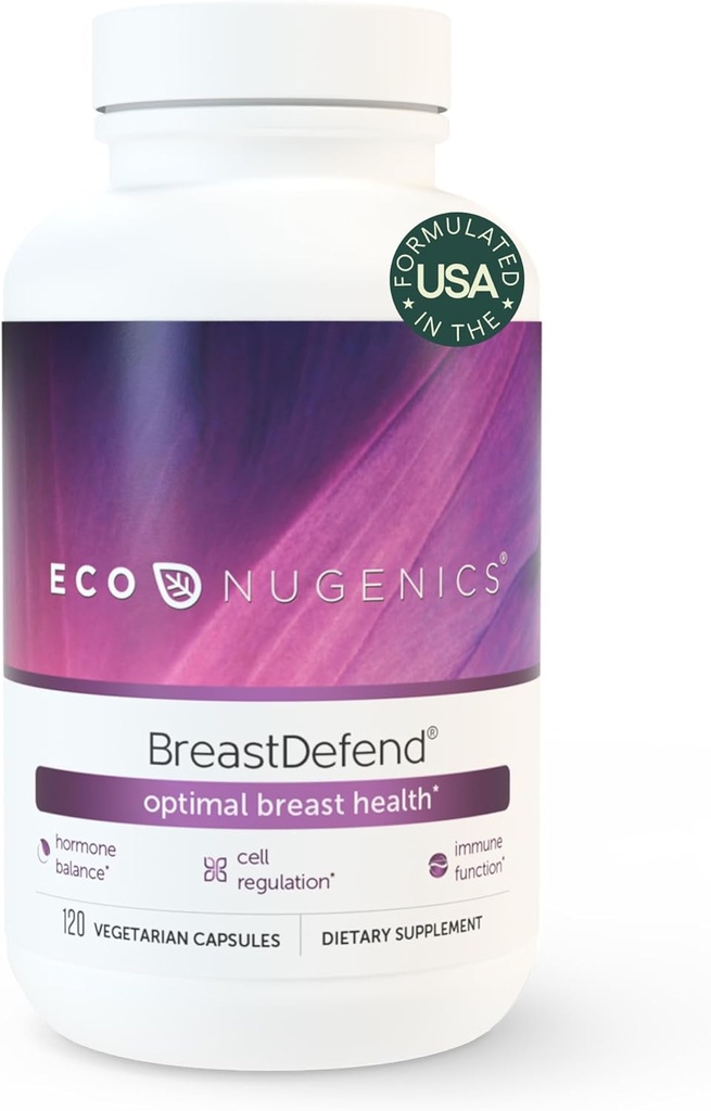 EcoNugenics EmDefend DIM Supplement to Support Optimal Kadın Sağlığı, Estrogen Hormon Dengesi, Immune Support - Turmeric Curcumin, Reishi & Türkiye Tail Mushrooms - 120 Capsules
