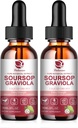 Soursop Graviola Liquid Drop - Pure Leave & Fruit Complex - 4X Αποτελεσματικότητα - Soursop Bitters Υγρό για Ανοσία, Ήπαρ & Αντιοξειδωτικό, Φυτική Καλοσύνη, 2 Μήνες Προσφορά, 4 Fl Oz