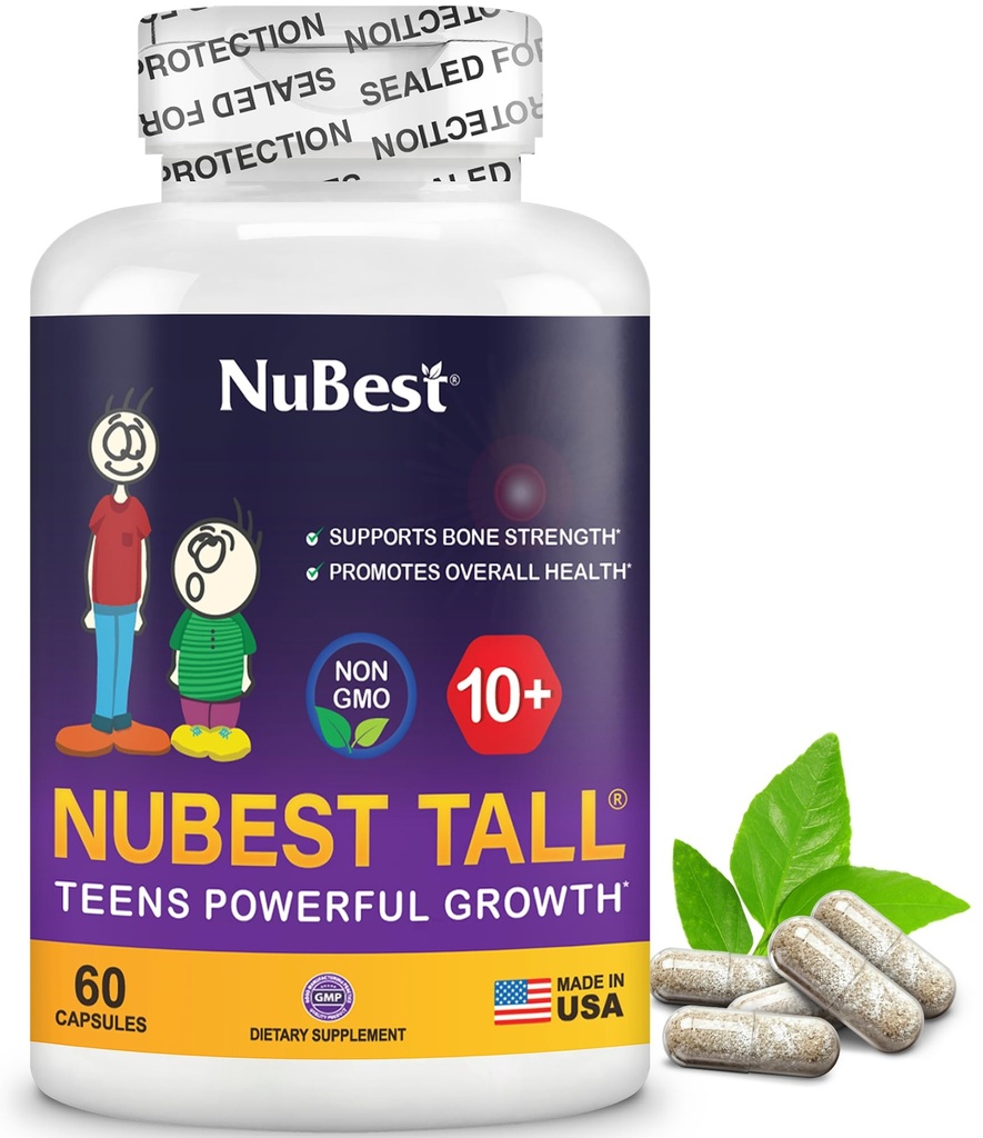 NuEn İyi Uzun 10+ Premium Bone Strength Formula, 10+ Içinde Gıda, Vitamin D3, Vitamin K2 ve Multivitaminler | 60 Capsules | 1 Ay Supply
