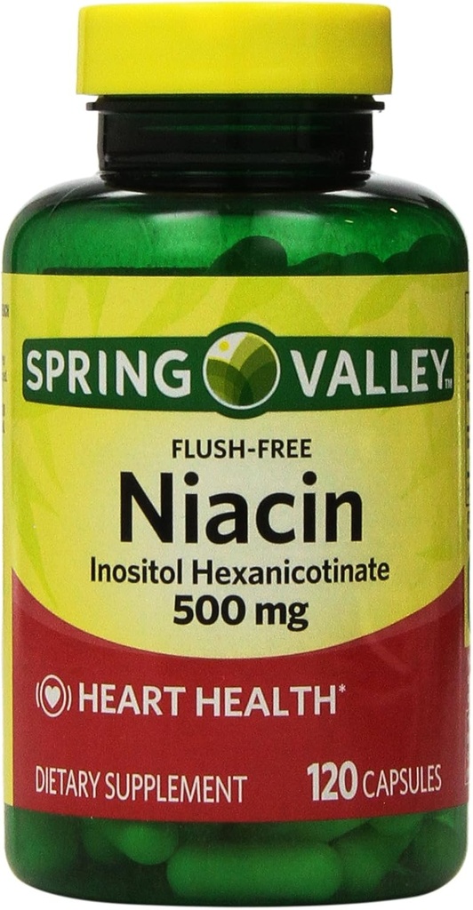 Spring Valley - Flush Free Niacin (B-3) 500 mg, 240 Capsules (2 120 Şişe)
